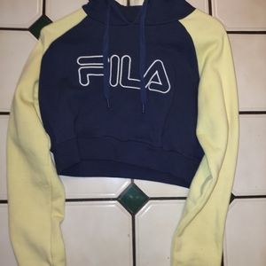 Fila cropped hoodie
